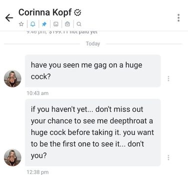 Corinna kopf  page leaked private photo uncensored HD quality