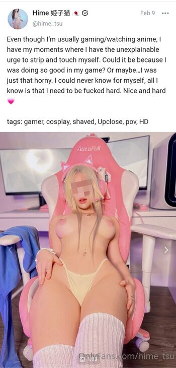 Hime tsu  page leaked private photo uncensored HD quality
