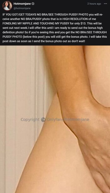 Hotmomjane page leaked private photo uncensored HD quality